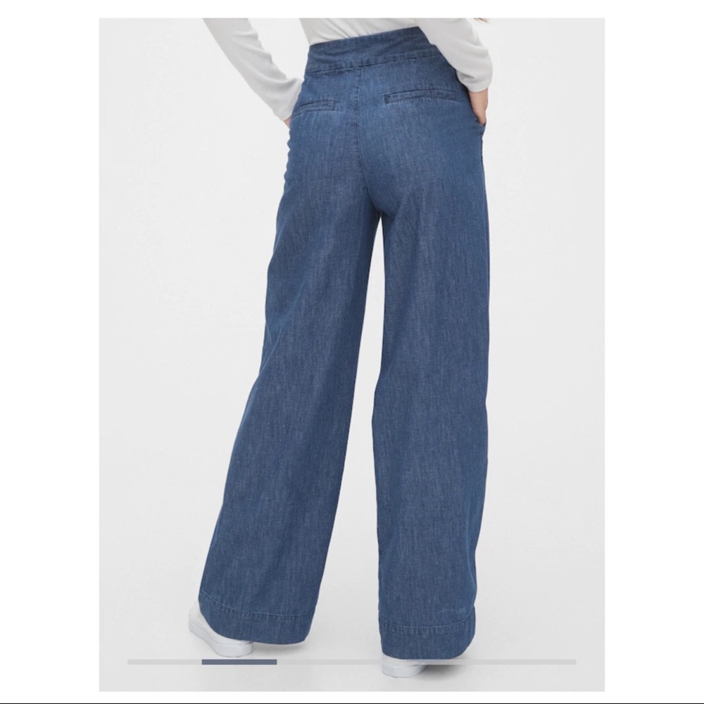 NWT Gap High Rise Wide Leg Pants - Picture 3 of 3